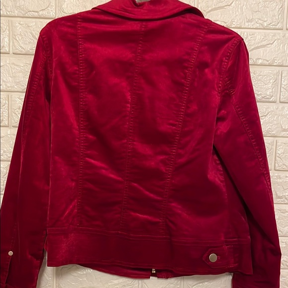 Chico's Red Women's Jacket - Picture 3 of 5